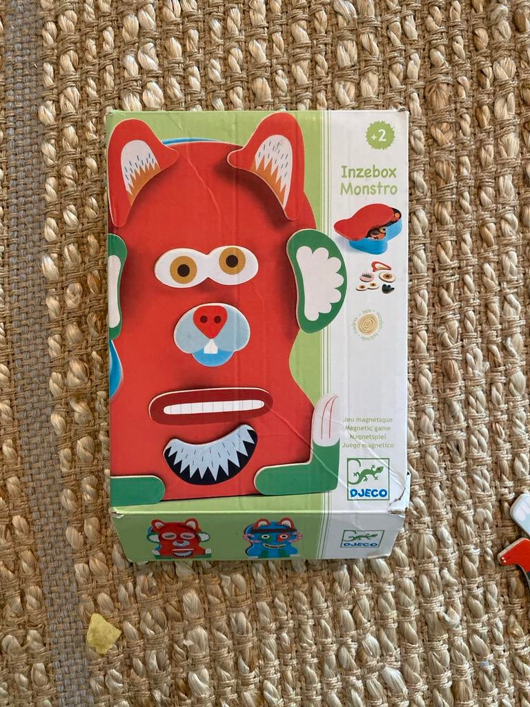 Djeco Inzeboks Monstro Magnetisch Spel, Kinderen en Baby's, Speelgoed | Educatief en Creatief, Ophalen, Zo goed als nieuw, Knutselen