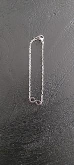 Mooi Stainless Steel Armbandje met Infinity Symbool - 19cm, Sieraden, Tassen en Uiterlijk, Armbanden, Ophalen of Verzenden, Zo goed als nieuw