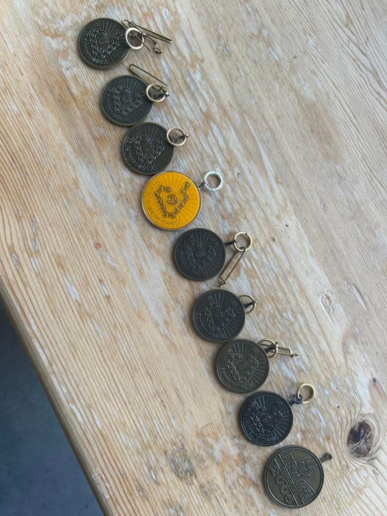 Medailles Drentse Rijwielvierdaagse / Toertocht, Verzamelen, Ophalen of Verzenden, Gebruikt