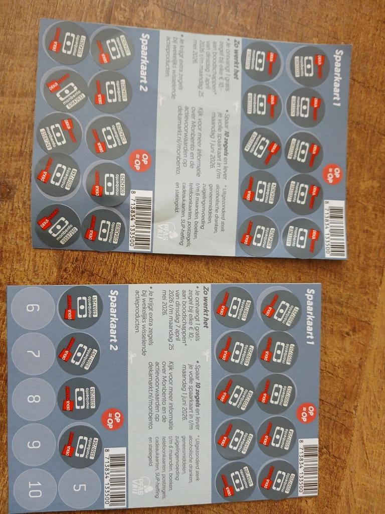Dekamarkt zegels, Ophalen, Plaatje