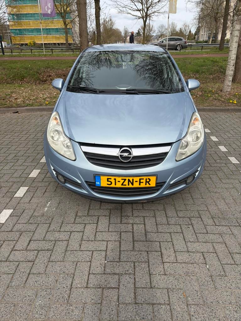 Opel Corsa 1.2 16V 5D 2008 Blauw, Auto's, Opel, Voorwielaandrijving, Stof, 4 cilinders, Blauw