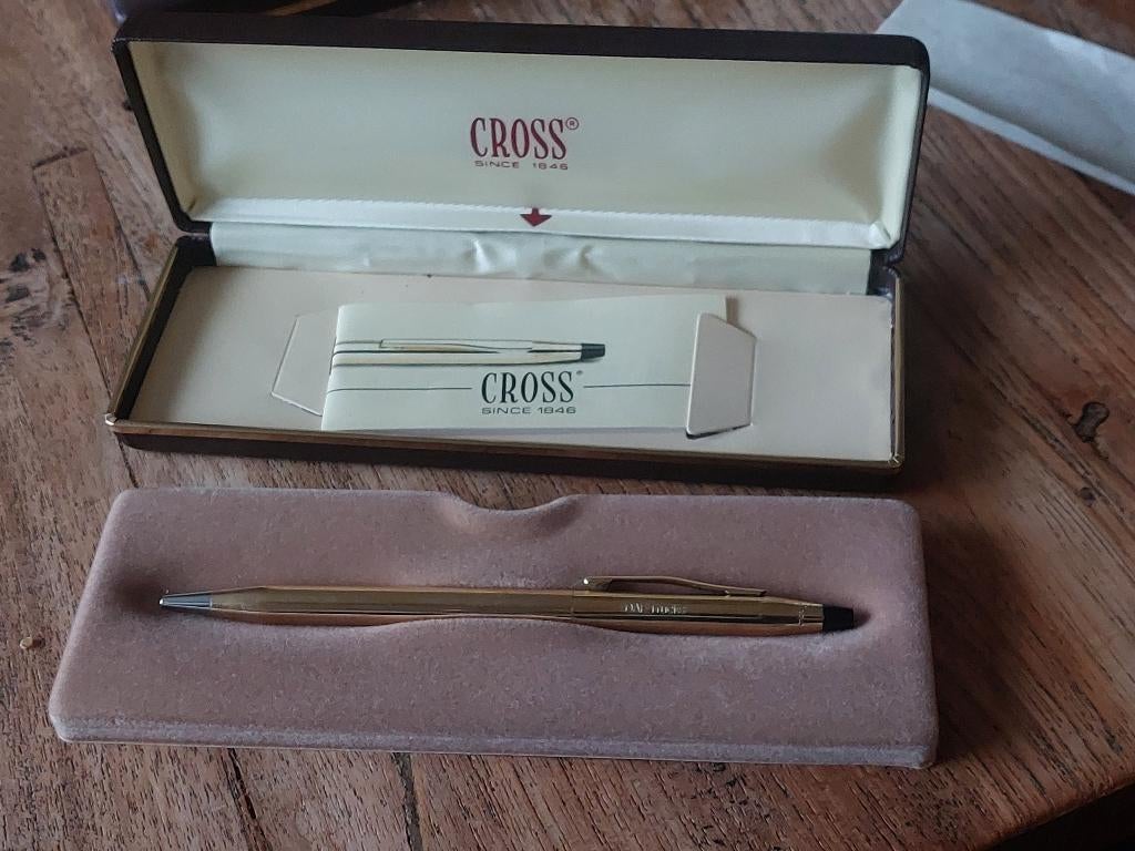Vintage Cross Balpen met DAF trucks inscriptie NIEUWSTAAT #2, Verzamelen, Balpen, Cross, Nieuw, Ophalen of Verzenden