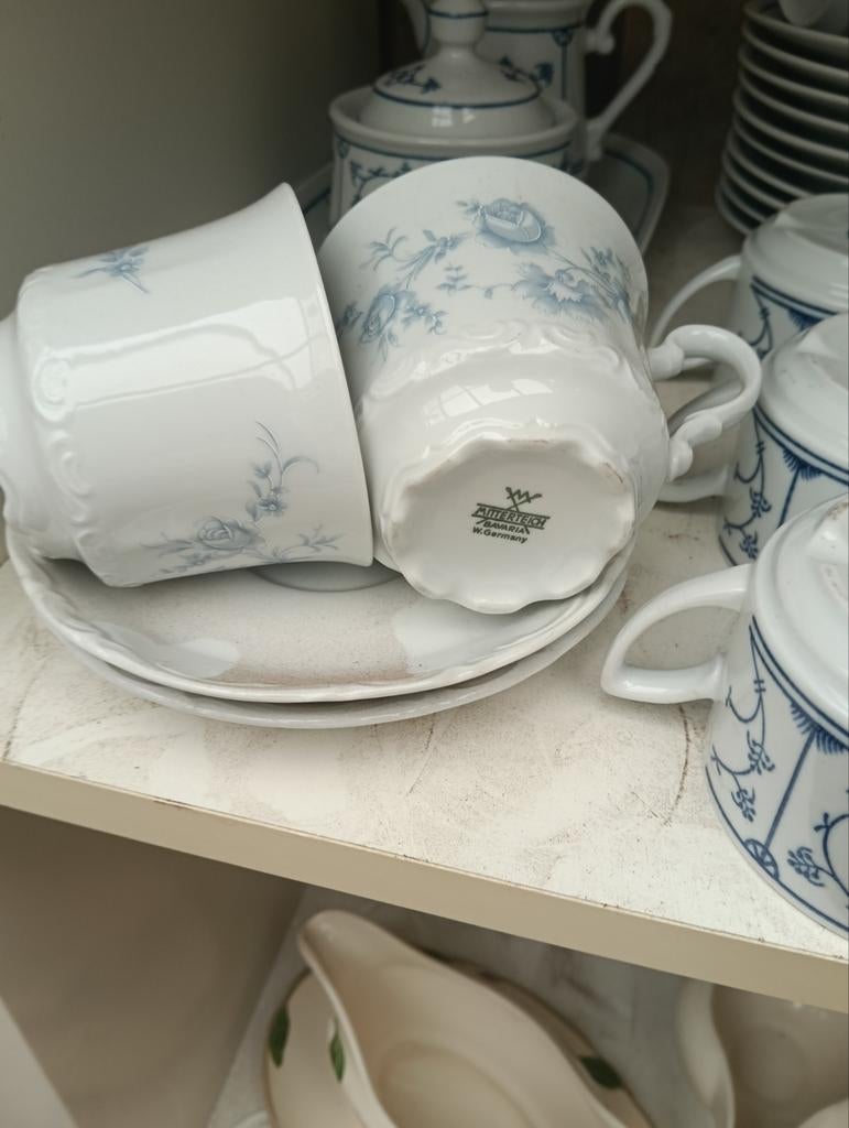 Mitterteich Bavaria kop en schotel met bloemmotief, Ophalen of Verzenden