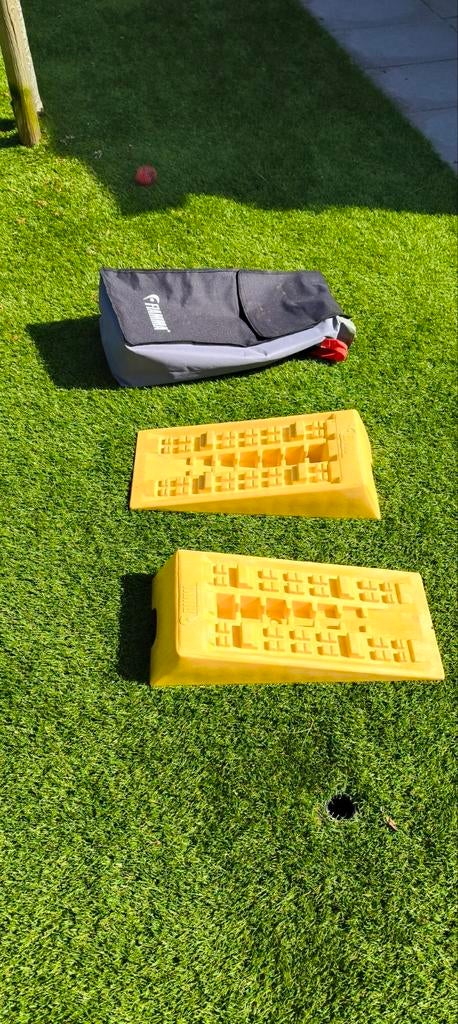 Oprijblokken Fiamma jumbo, Ophalen