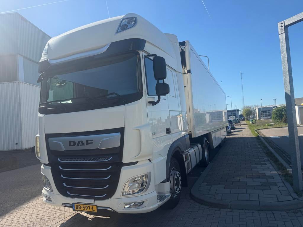 DAF XF 480 FT 2022 | S.Space Cab | Standkachel | Nette Staat, Auto's, Automaat, Wit, Diesel, Particulier