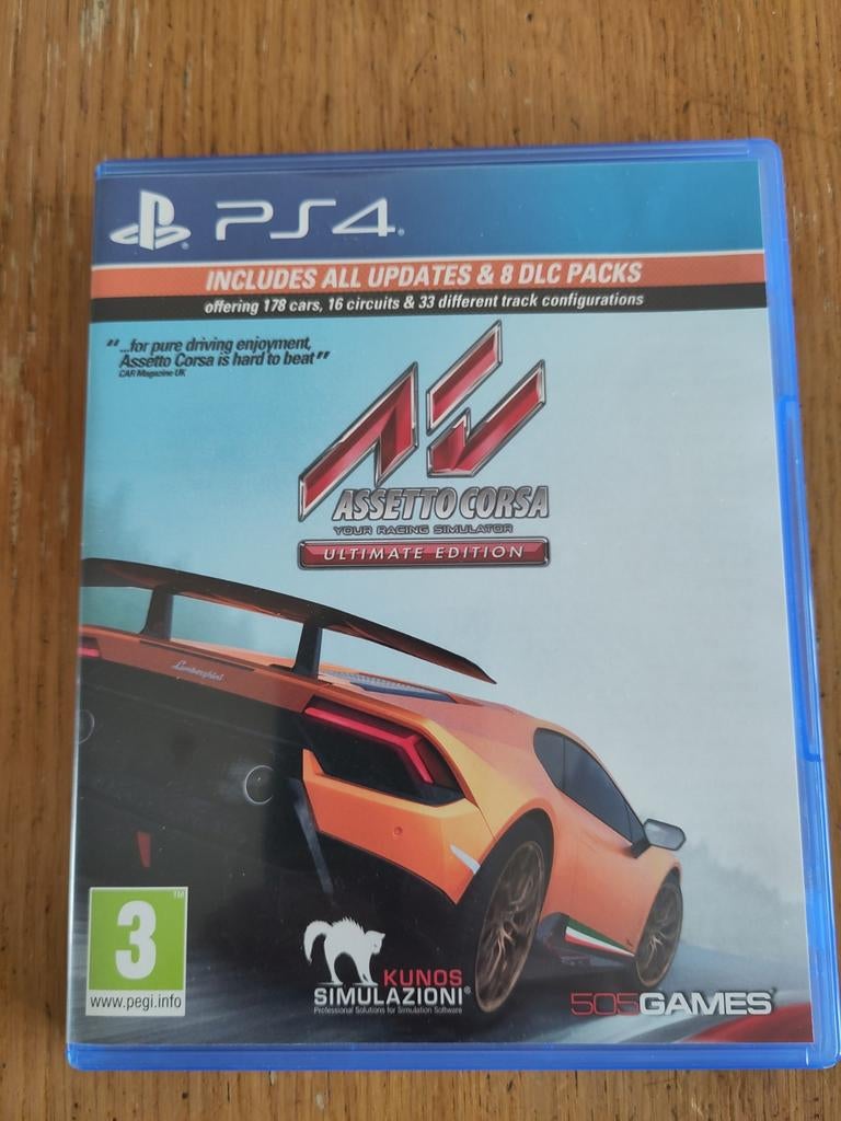 PS4 spel Assetto Corsa Ultimate Edition, Ophalen