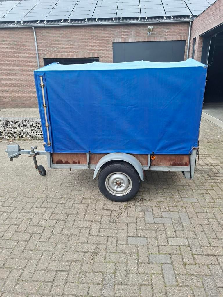 Aanhangwagen met huif - Ideaal voor transport, Ophalen of Verzenden, Gebruikt