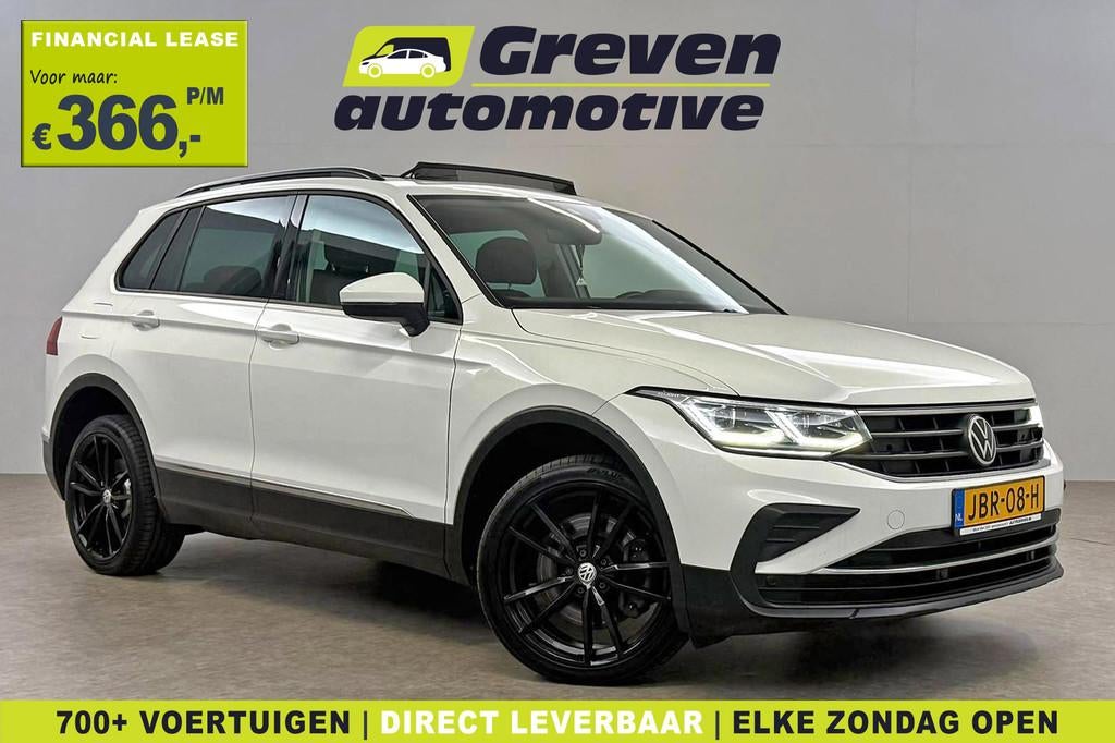 Volkswagen Tiguan 1.4 TSI eHybrid 225PK R-Line | Pano | IQ L, Auto's, Volkswagen, Stof, Euro 6, 4 cilinders, Wit