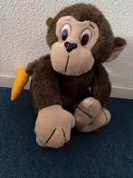 Schattige pluche aap met banaan - 28 cm, Ophalen of Verzenden, Zo goed als nieuw, Overige typen