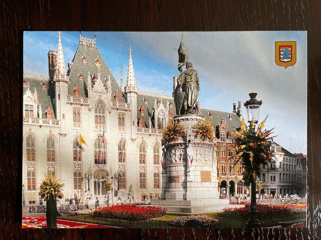 Brugge Marktplein Gouvernementspaleis Ansichtkaart, Ophalen of Verzenden, 1980 tot heden, Ongelopen, België en Luxemburg