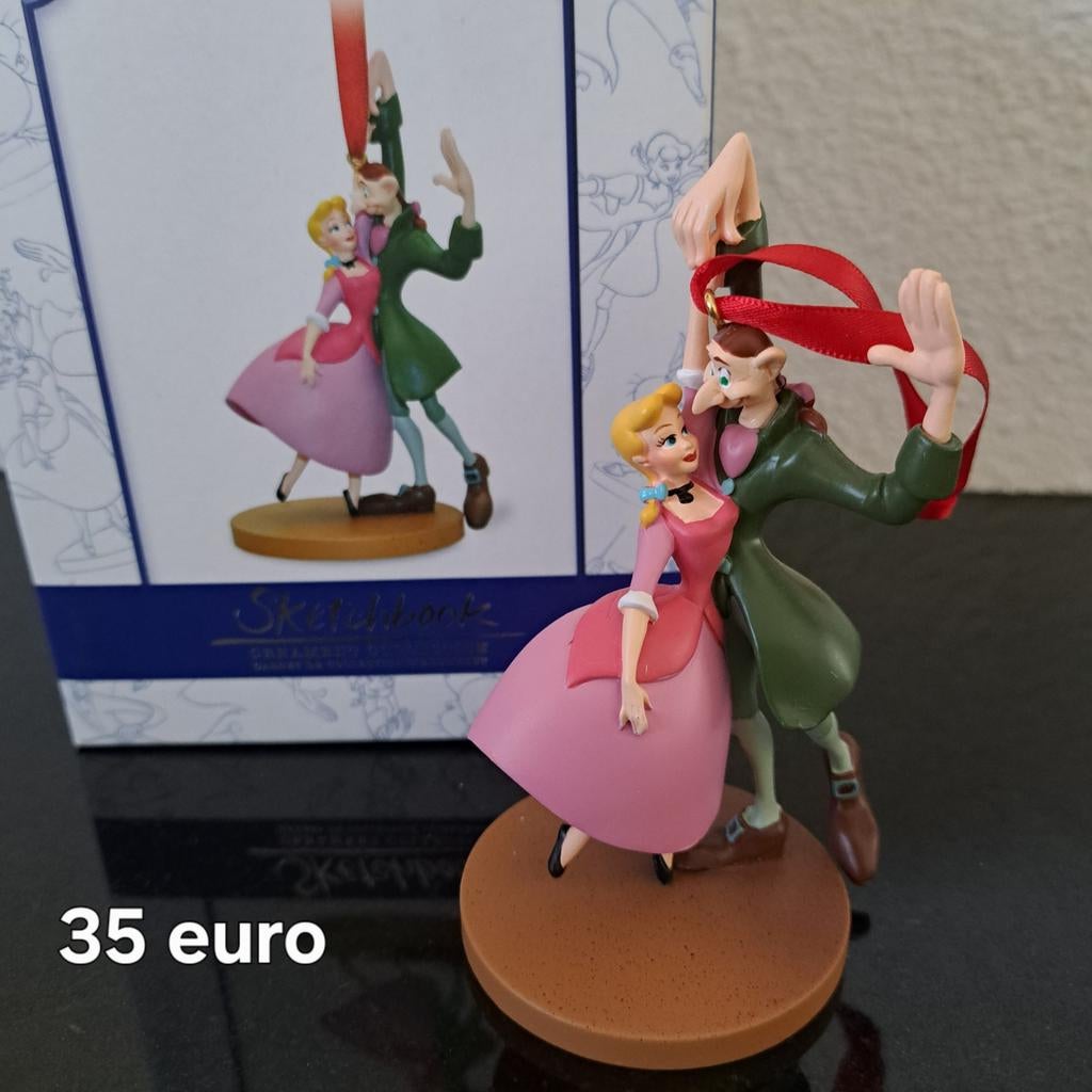 Disney sketchbook kerst ornament ichabod limited, Ophalen, Mickey Mouse, Zo goed als nieuw, Beeldje of Figuurtje