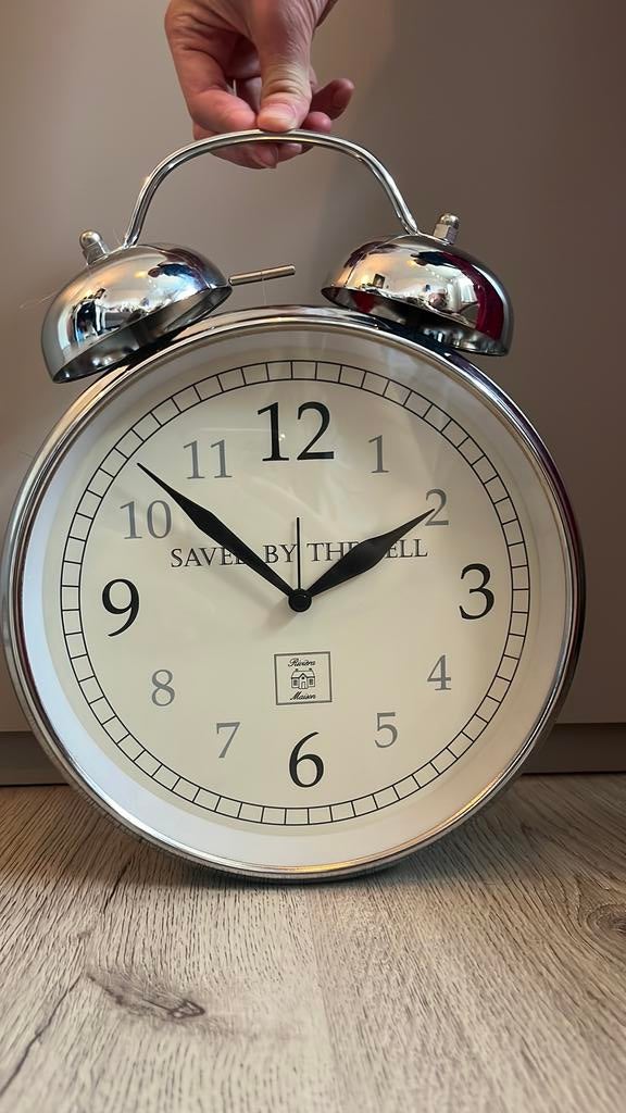 Klok, Ophalen of Verzenden, Zo goed als nieuw, Analoog, Wandklok