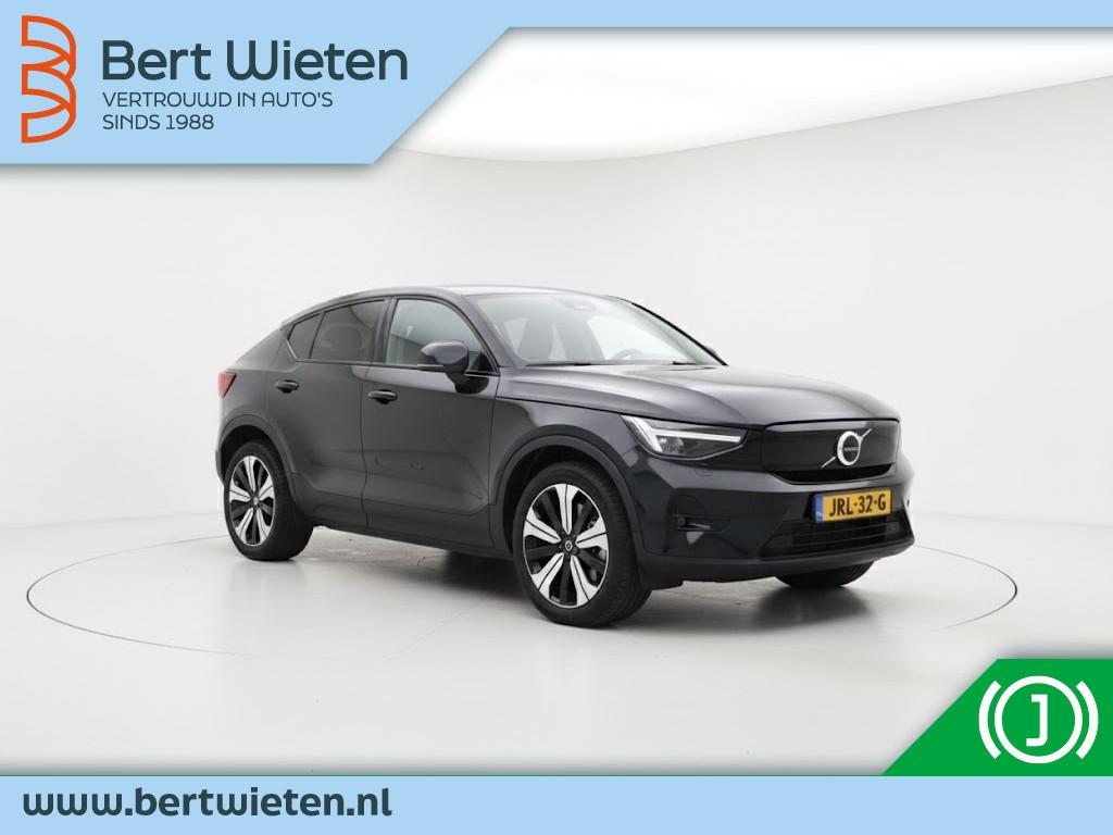 Volvo C40 Recharge Plus 69 kWh | Panoramadak | Navi | Cruise, Gebruikt, Zwart, Leder en Stof, Zwart