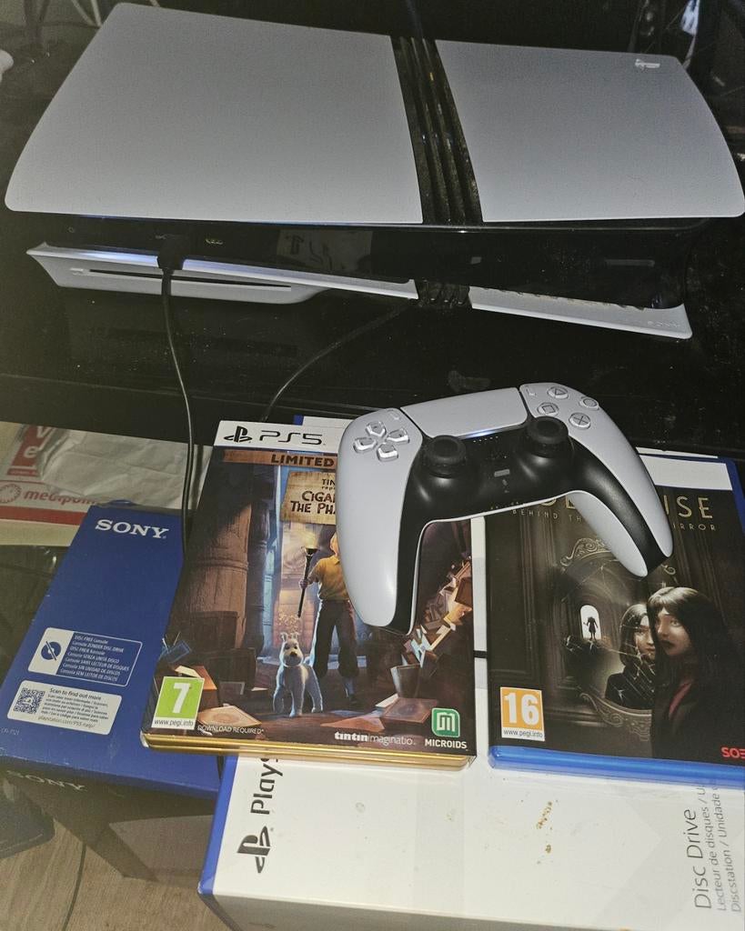 Ps5 pro+Discdrive+Kuifje&Dollhouse*800€minium laatste prijs!, Spelcomputers en Games, Spelcomputers | Sony PlayStation 5, Ophalen