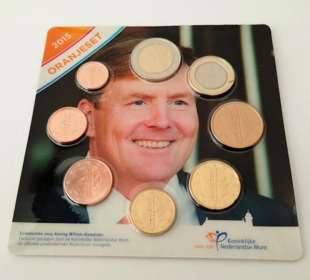 Oranje UNC set Nederland 2015, Verzenden, Overige landen, Overige waardes, Setje