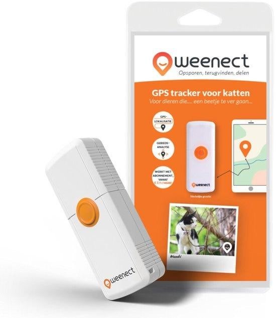 gps tracker voor kat of kleine hond merk Weenect, Ophalen of Verzenden, Zo goed als nieuw