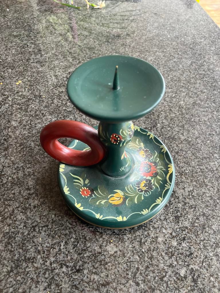 Hindeloopen kandelaar, Ophalen of Verzenden, Overige materialen