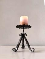 Vintage gietijzeren kandelaar, Ophalen of Verzenden, Overige materialen