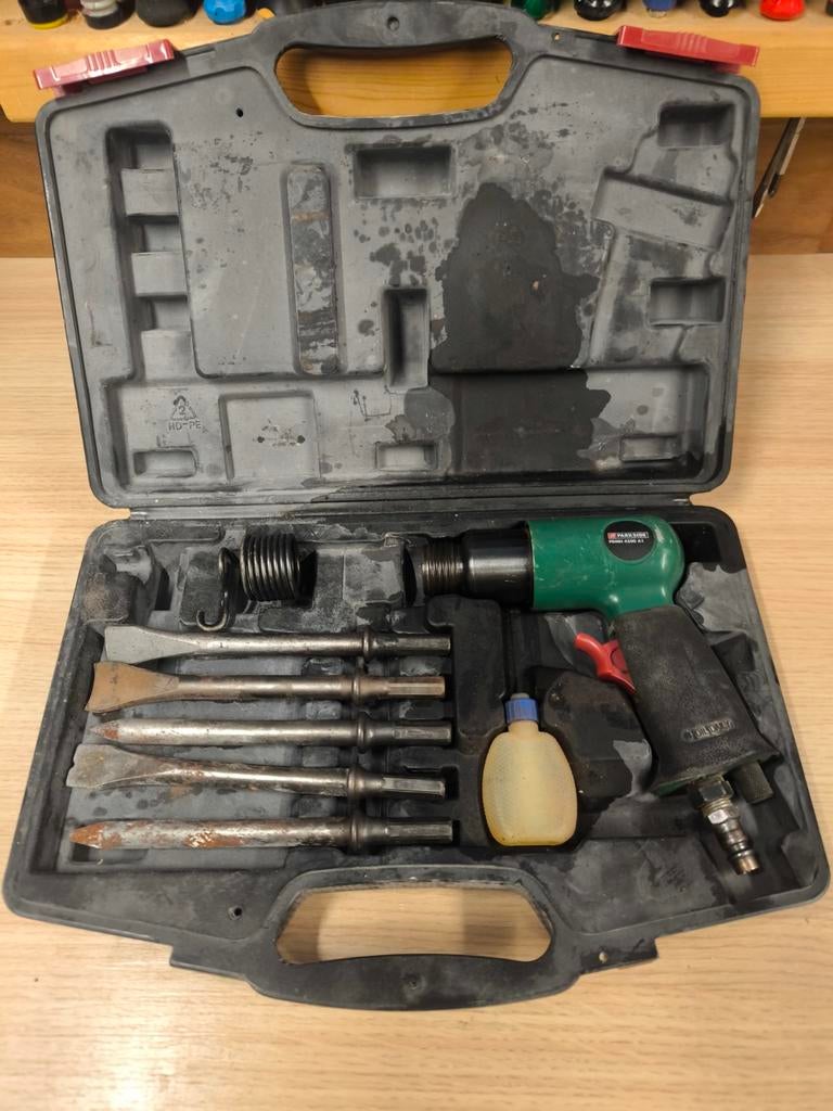 Parkside pneumatische hakker/beitel - werkt uitstekend, Ophalen of Verzenden, Gebruikt