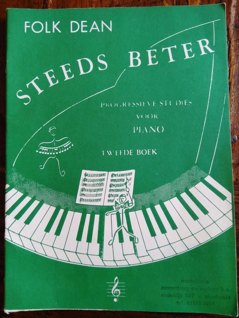 Pianoboek folk dean 'steeds beter' deel 2, Ophalen, Gebruikt, Les of Cursus, Klassiek