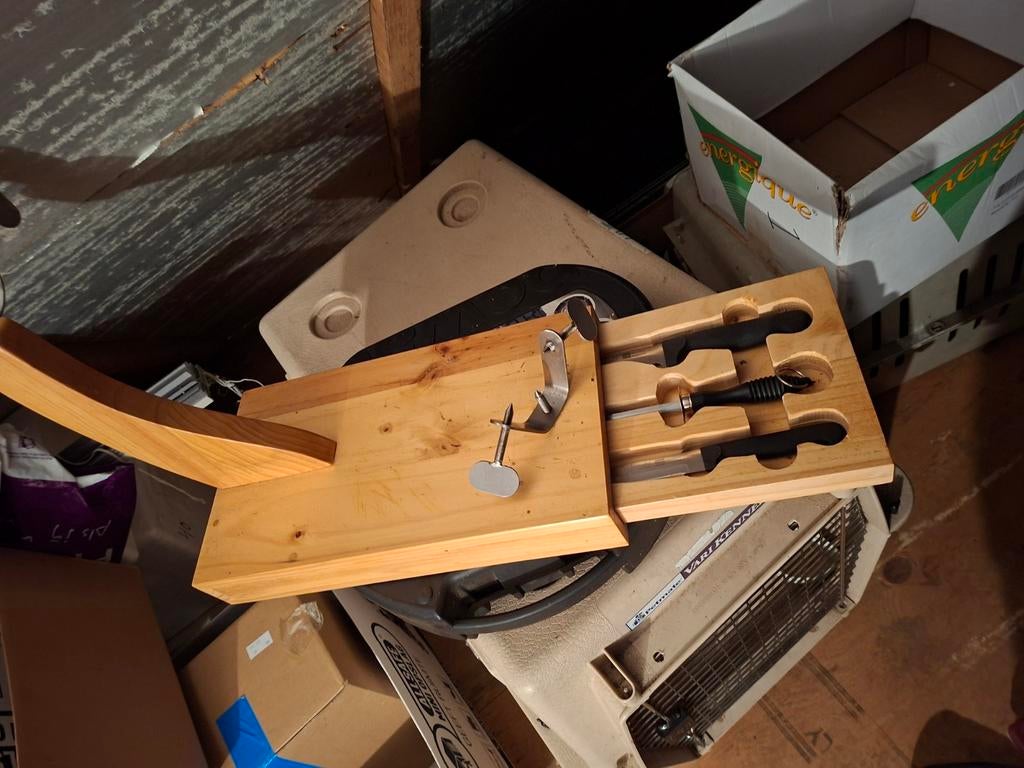 Hamhouder met messen set, Huis en Inrichting, Ophalen of Verzenden