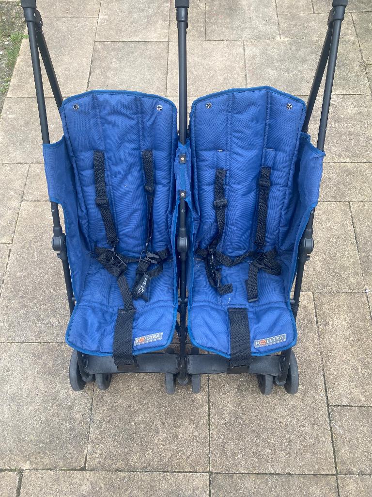 Kinderwagen duo buggy tweeling, Ophalen, Gebruikt, Koelstra, Duomodel