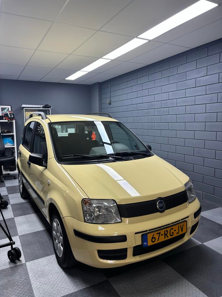 Fiat Panda 1.1 40KW 2005 Geel, Auto's, Fiat, Voorwielaandrijving, Stof, 4 stoelen, Handgeschakeld