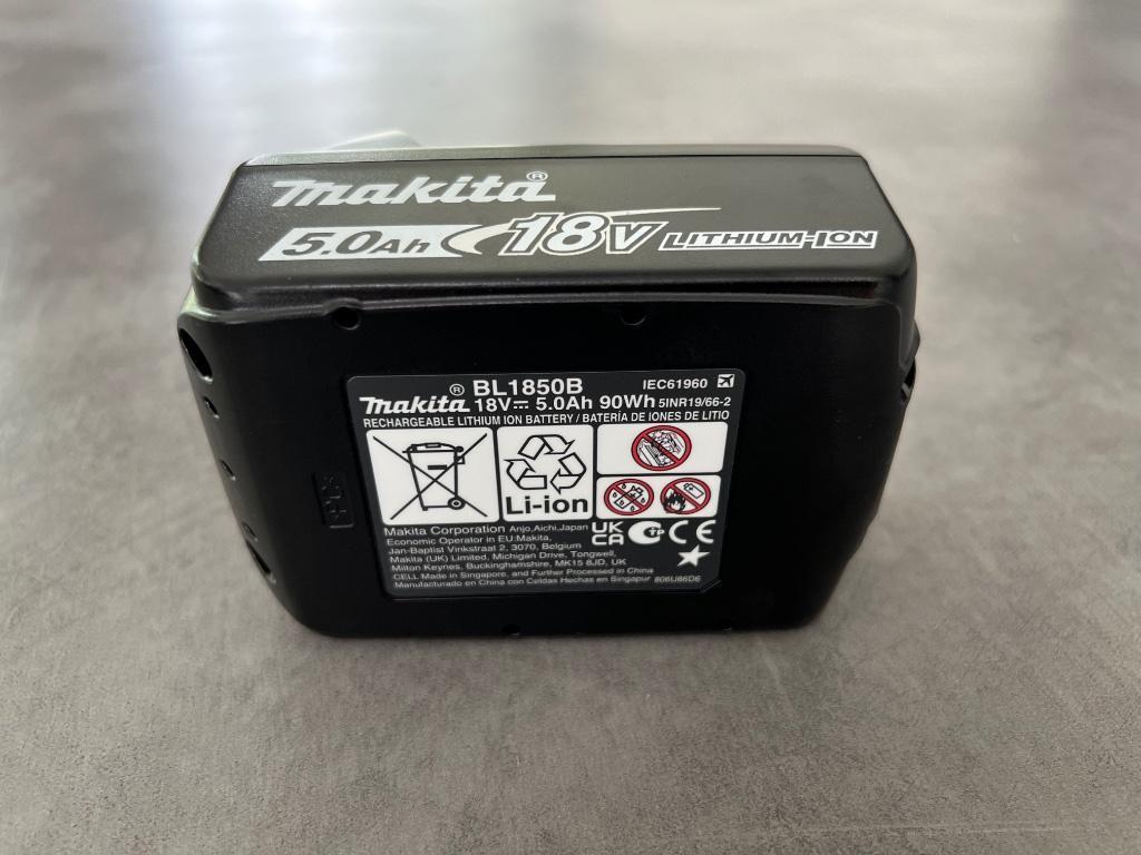 MAKITA ACCU 18v 5.0Ah BL1850B LI-ION BATTERIJ 197280-8  LXT, Ophalen of Verzenden, Nieuw