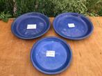 Set plantenschotels - geglazuurd - blauw - IKEA MYNTA, Ophalen, Steen, Minder dan 30 cm, Rond