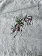 Geborduurd katoenen tafelkleed en servetten, Ophalen of Verzenden, Zo goed als nieuw, Vierkant, Binnen