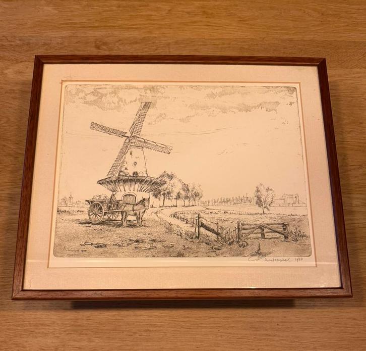 Schilderij, Antiek en Kunst, Kunst | Tekeningen en Foto's, Ophalen of Verzenden