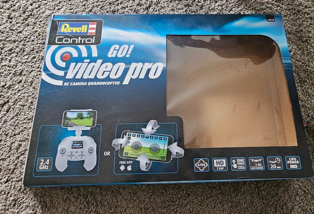 Revell Control Go! Video Pro RC Camera Quadrocopter Drone, Ophalen of Verzenden, Zo goed als nieuw