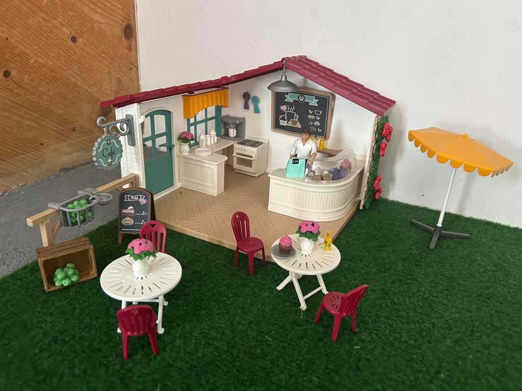 SCHLEICH HORSES 42519 - het ruitercafé, Ophalen of Verzenden, Zo goed als nieuw