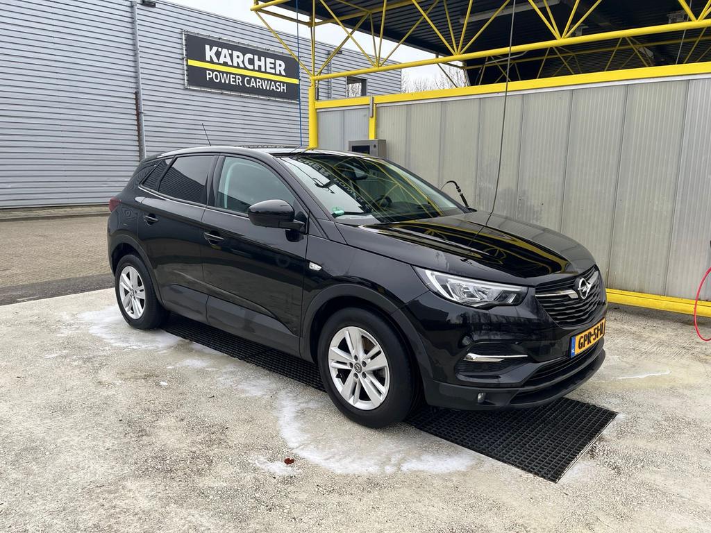 Opel Grandland X 1.2 Turbo 130pk 2021 Zwart, Auto's, 1295 kg, Zwart, 3 cilinders, SUV of Terreinwagen