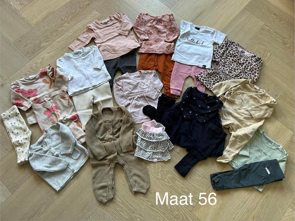 Babykleding maat 56 meisje, Ophalen of Verzenden, Zo goed als nieuw, Maat 56