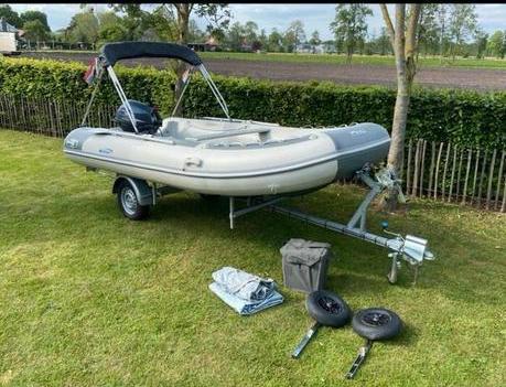 Complete Nimarine 420 Rubberboot, Motor met Aluminium Bodem, Watersport en Boten, Rubberboten, Zo goed als nieuw, Overige merken