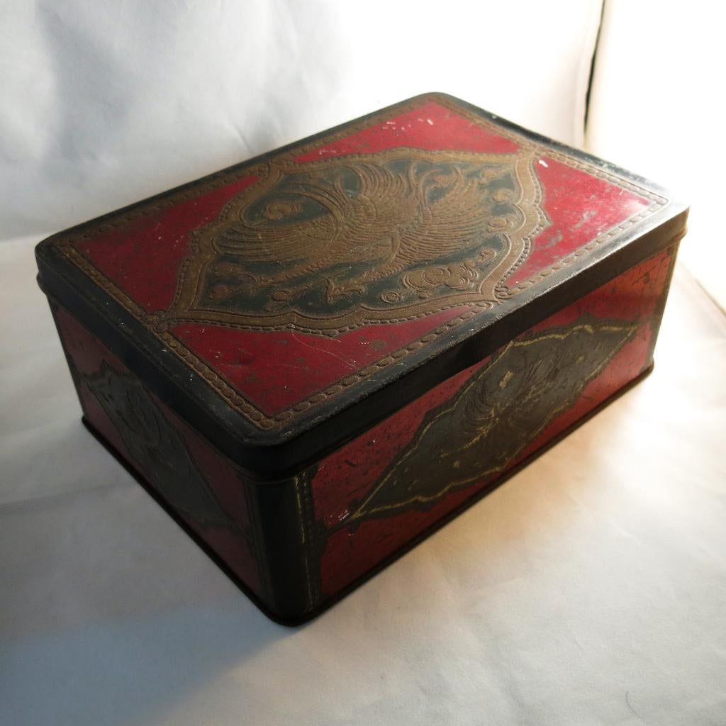 Vintage tabaksblik, Ophalen of Verzenden, Gebruikt, Overige