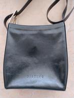 Schoudertasje donkerblauw leer, Ophalen, Zo goed als nieuw, Blauw, Schoudertasje