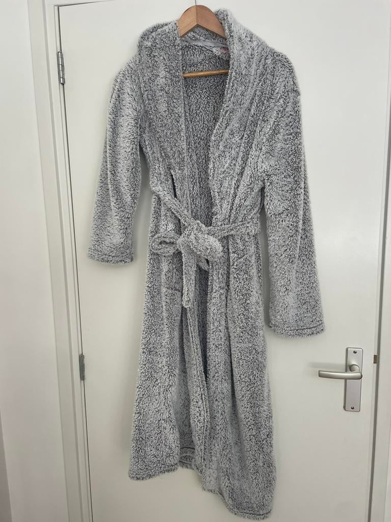 Hunkemöller badjas maat XS/S grijs, Verzenden, Zo goed als nieuw, Maat 34 (XS) of kleiner, Grijs