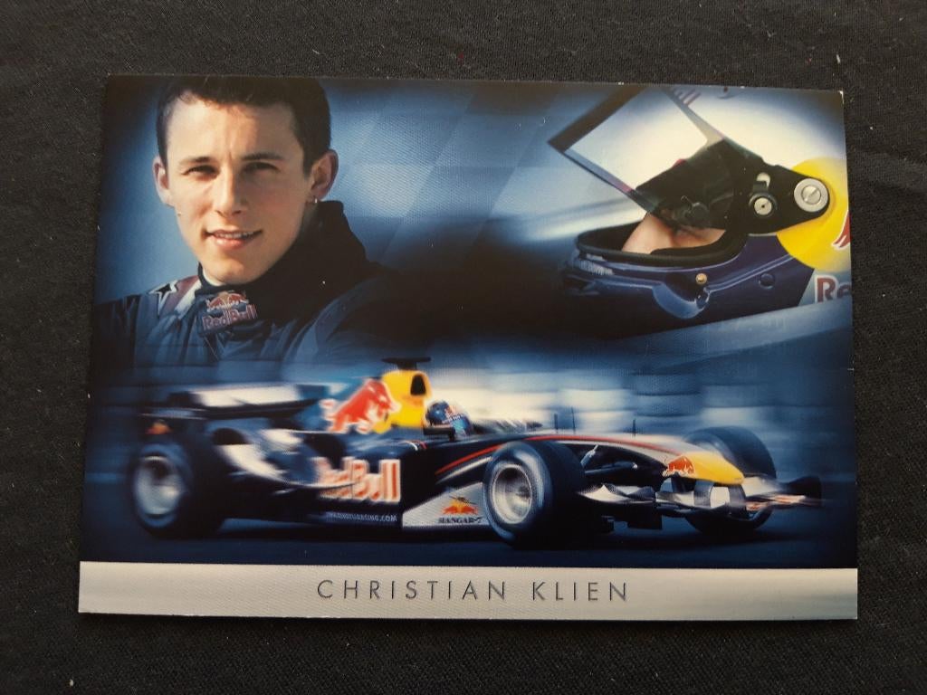 Red Bull racing Formule 1 - fankaart Christian Klien, Ophalen of Verzenden, Zo goed als nieuw, Formule 1