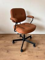 mooie conjak kleurige bureaustoel, Ophalen of Verzenden, Zo goed als nieuw, Zwart