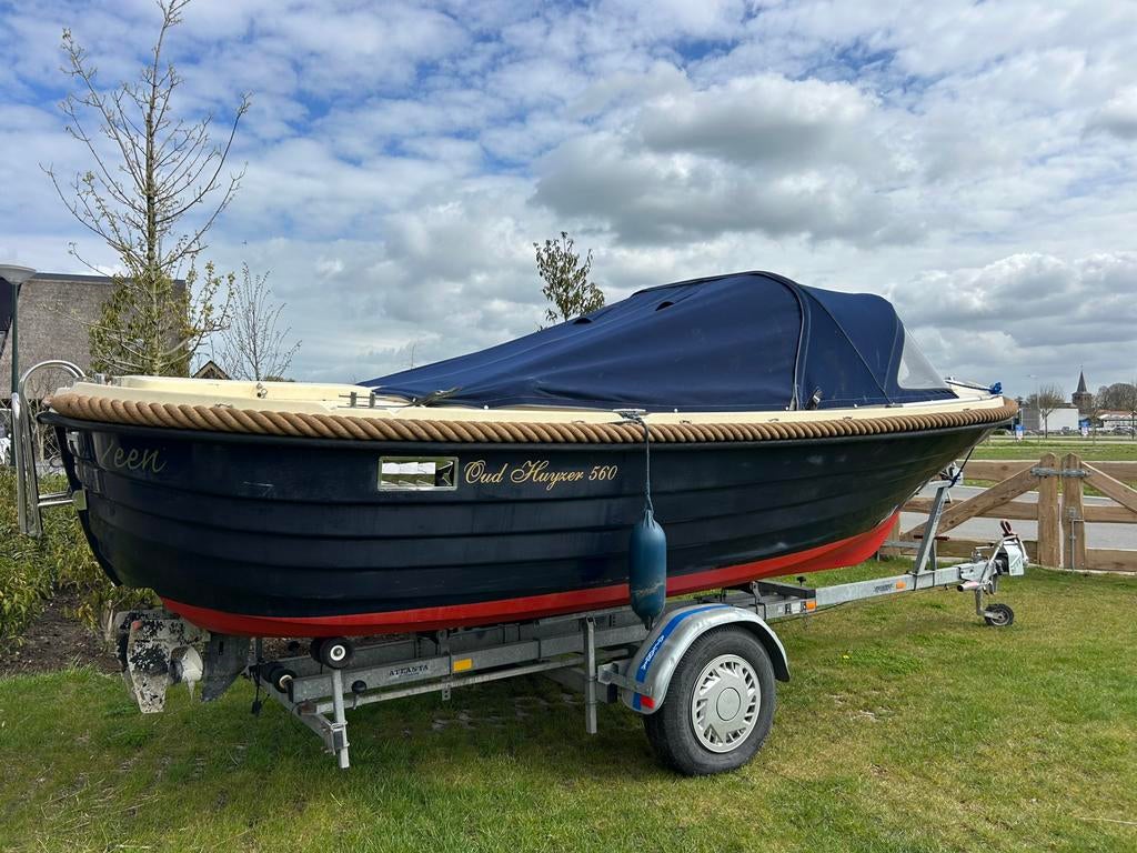 Oudhuijzer 560 sloep yamaha 20 pk incl trailer, Ophalen, 10 tot 30 pk, Zo goed als nieuw, 3 tot 6 meter