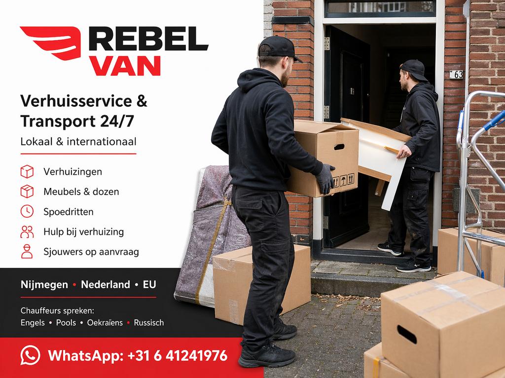 Verhuisservice & Transport 24/7 | Nijmegen, NL & EU, Inpakservice, Verhuizen binnen Nederland