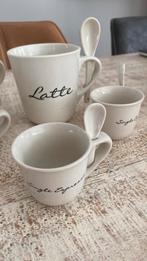 Riviera Maison kopjes Latte en Espresso, Ophalen of Verzenden, Zo goed als nieuw, Overige stijlen, Kop(pen) en/of Schotel(s)