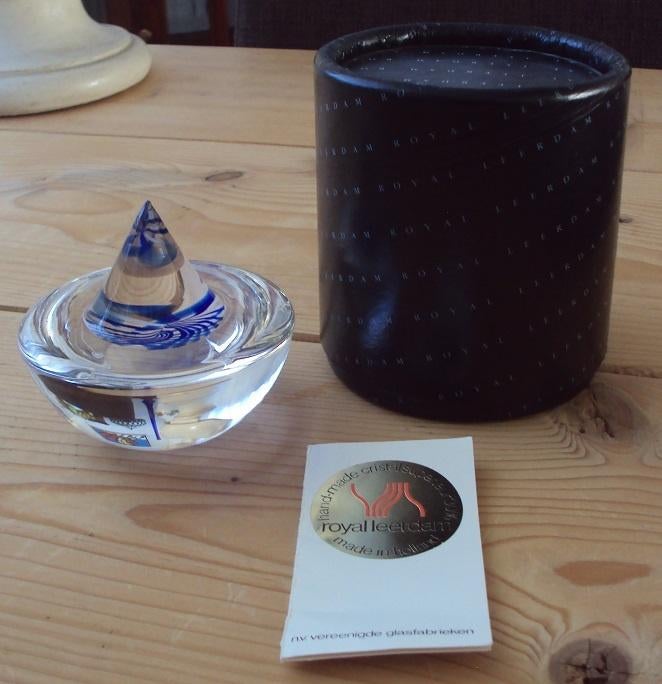 Floris Meydam/glasmuseum jaarobject, 1988, certificaat, zgan, Ophalen of Verzenden