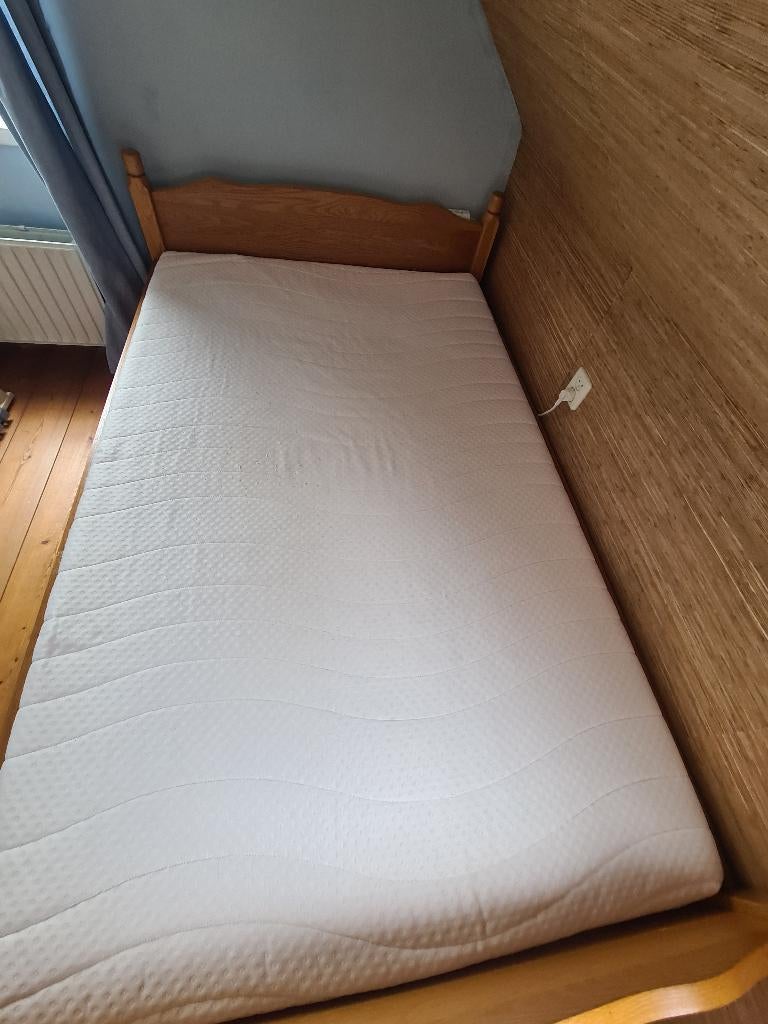 Bed twijfelaar, Ophalen, Gebruikt, 190 cm of minder, Twijfelaar