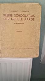 1952.Kleine Schoolatlas der Gehele Aarde - P.R. Bos, Boeken, Gelezen, Bosatlas, P.R. Bos, C.L. van Balen, P. Eibergen, Ophalen of Verzenden