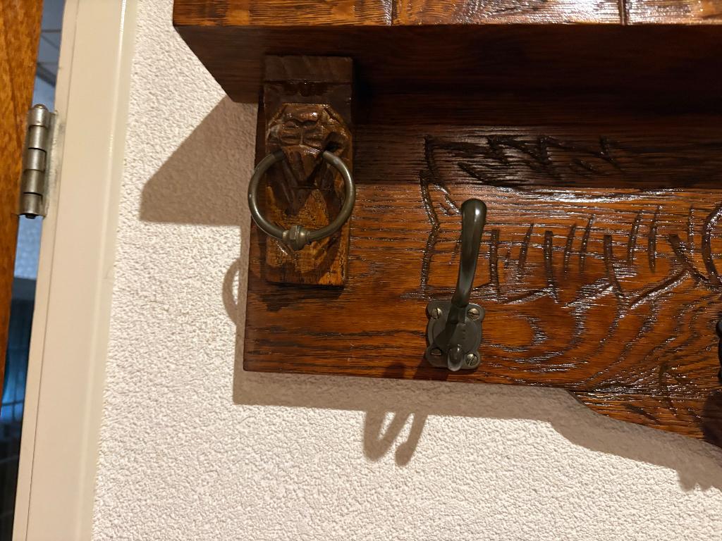 Antieke kapstok, Gebruikt, Minder dan 100 cm, Hout, Ophalen