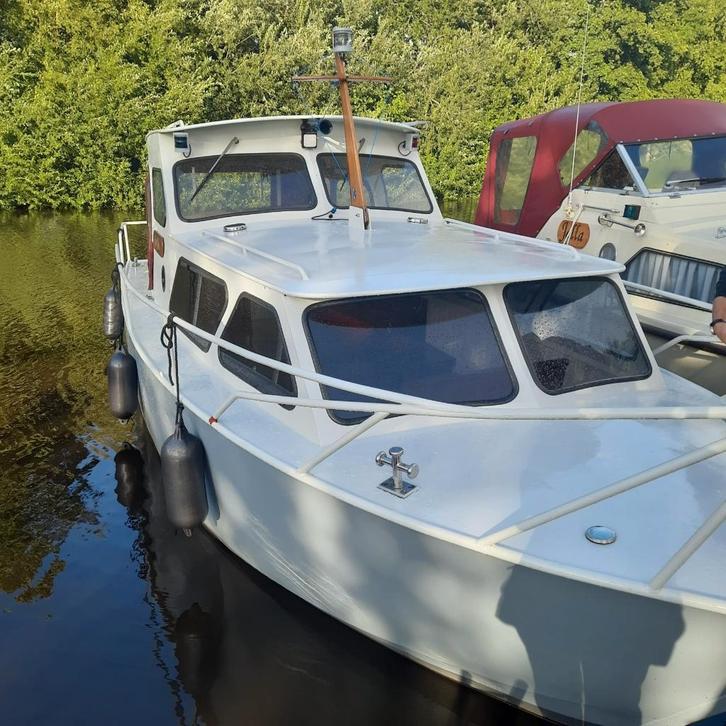 Kajuitboot Ten Broeke 8,50, Watersport en Boten, Motorboten en Motorjachten, Gebruikt, Staal, 6 tot 9 meter, Diesel, Binnenboordmotor