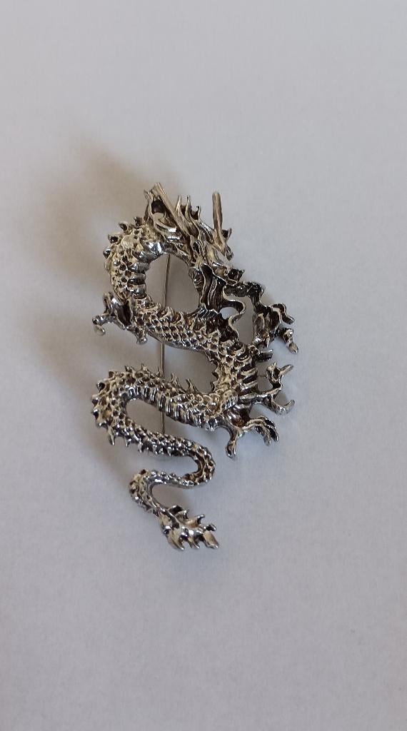 Draak broche, Sieraden, Tassen en Uiterlijk, Broches, Overige materialen, 4 tot 7 cm, Overige kleuren, Nieuw